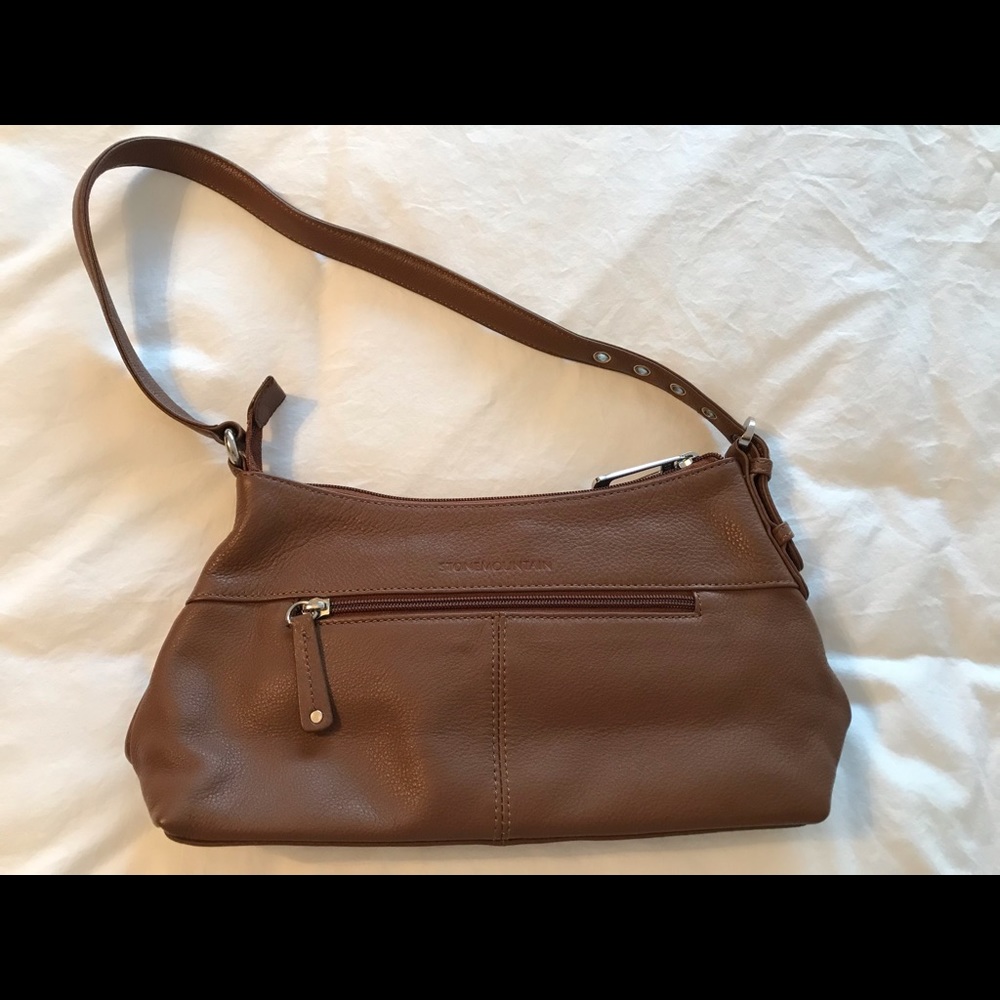 Stone Mountain leather handbag purse.  12”x6”.